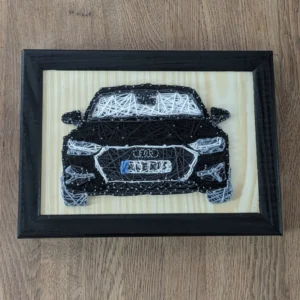 tableau audi fil de laine