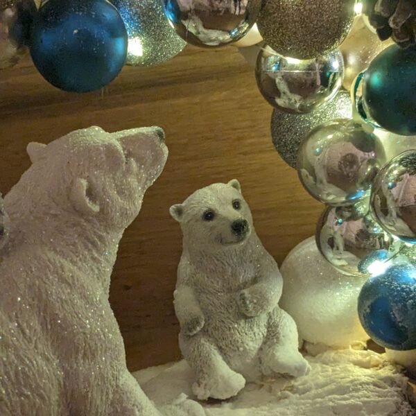 scene de noel fait main ours