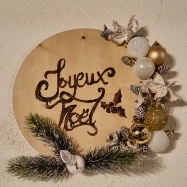 disque pyrograve de noel