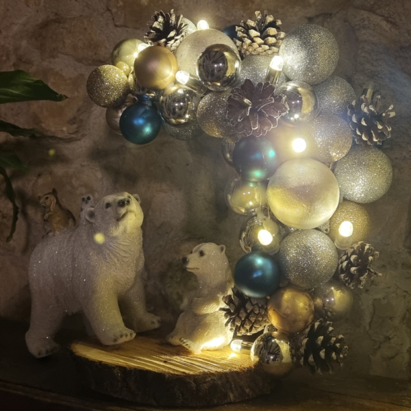 scene de noel ours