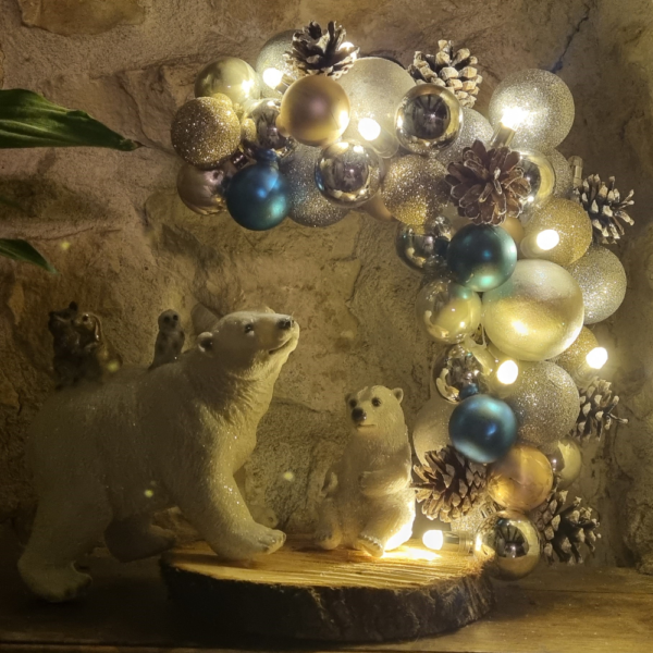 scene de noel ours