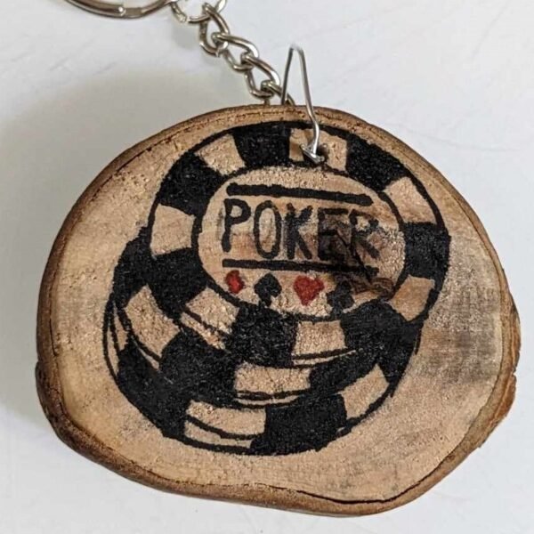 porte clef bois pocker