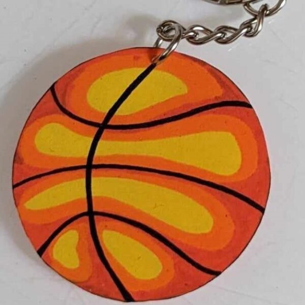 porte clef plastique basket