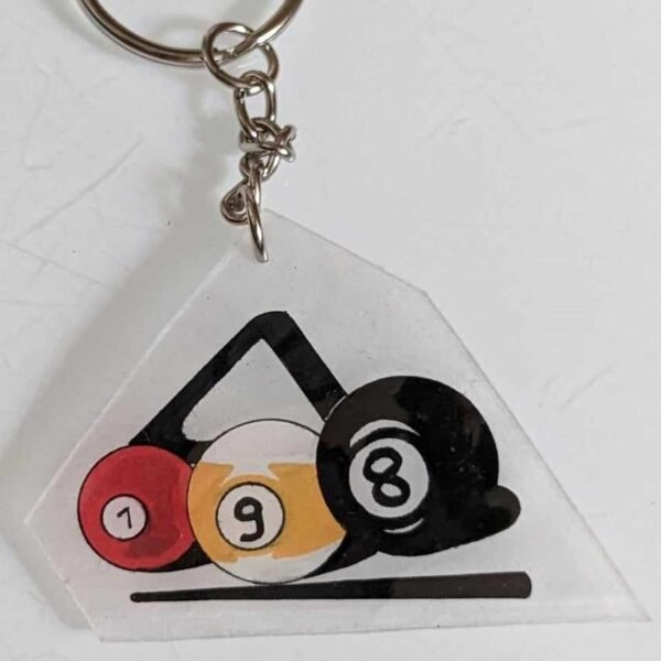 porte clef plastique billard