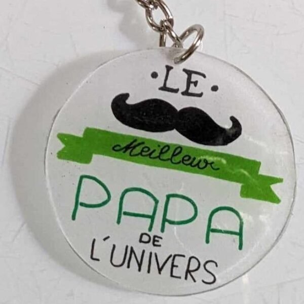 porte clef plastique le meilleur papa de l'univers