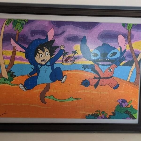 puzzle sangoku stitch disney dragon ball