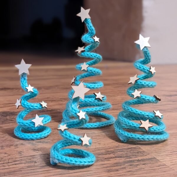 decoration sapin de noel tricotin crochet